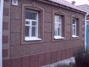 Пример облицовки фасада камнем