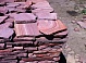 Камень песчаник-пластушка 5см  цвет: малиновый с разводом